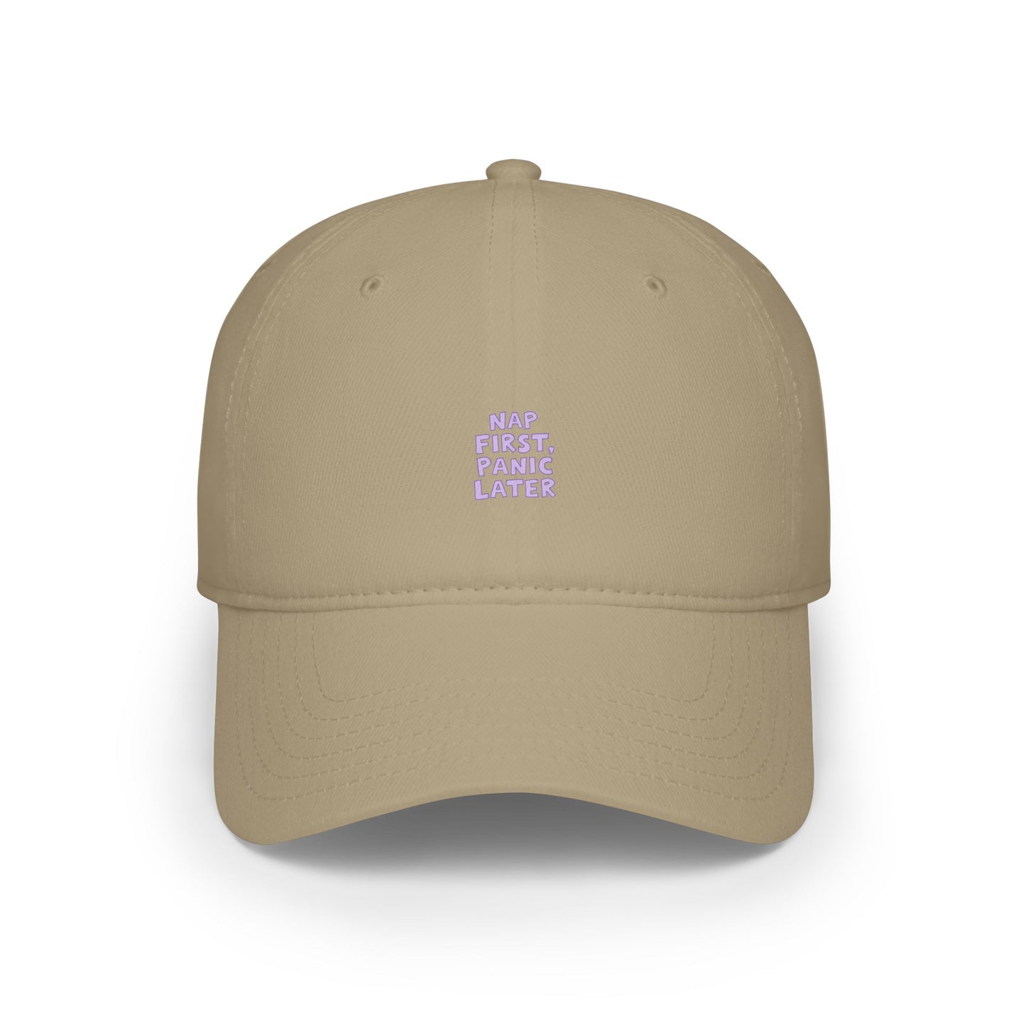 Nap First Panic Later Baseball Hat
