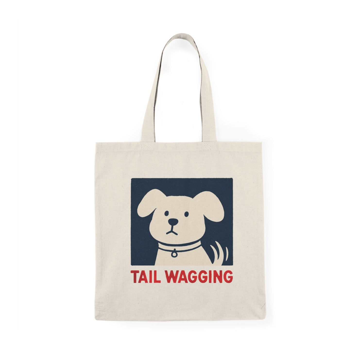 Tail Wagging Dog Tote Bag