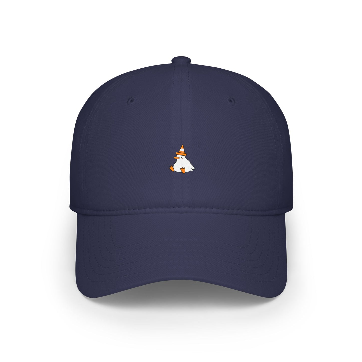 Duck With Orange Traffic Cone Baseball Hat