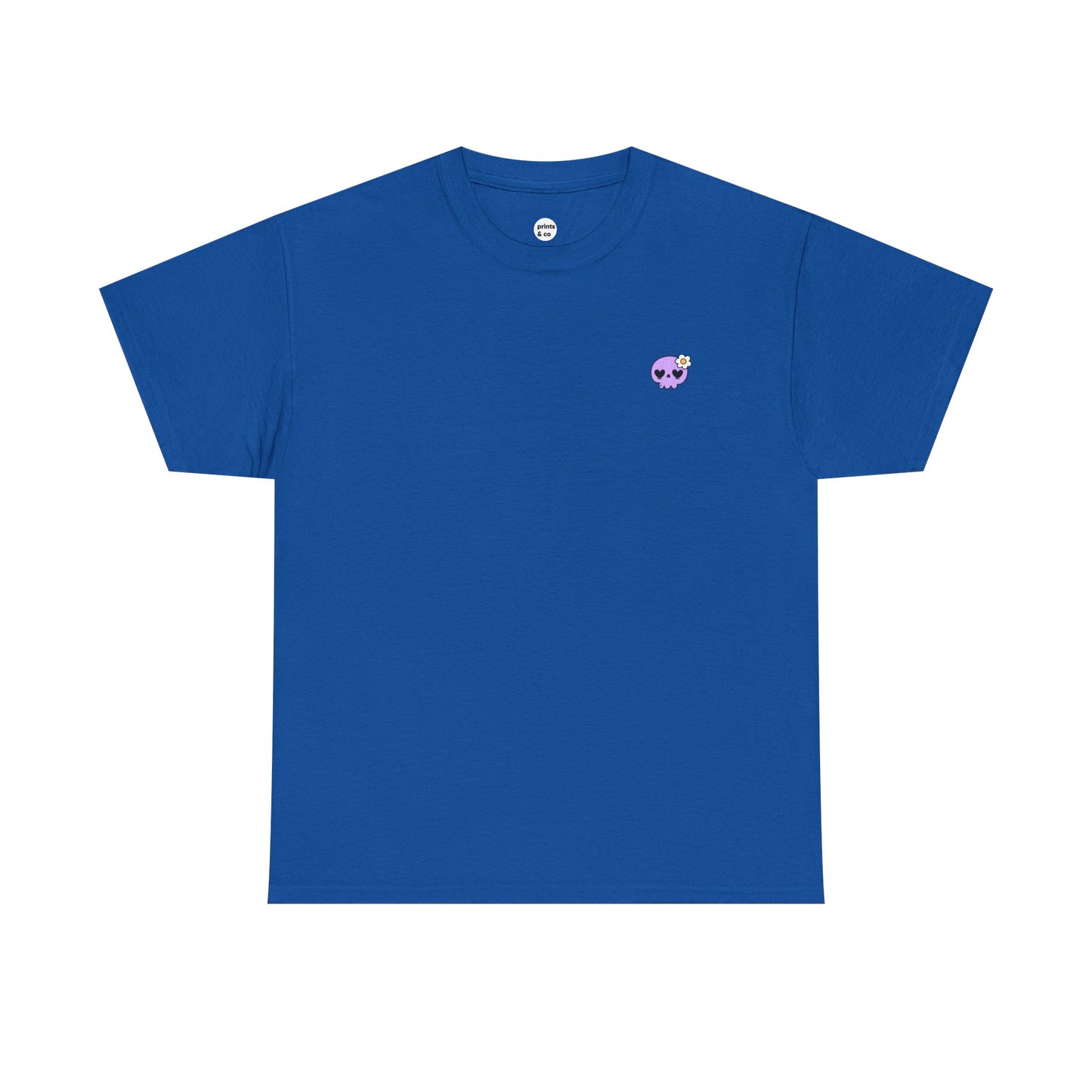 Cute Purple Skull Unisex Cotton Tee