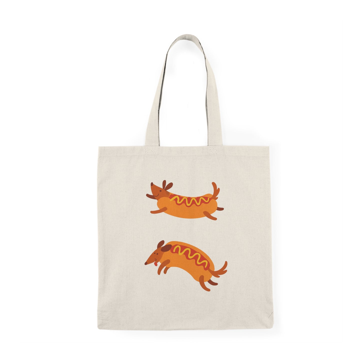 Hot Dog Dachshund Tote Bag – Cute Wiener Dog Illustration
