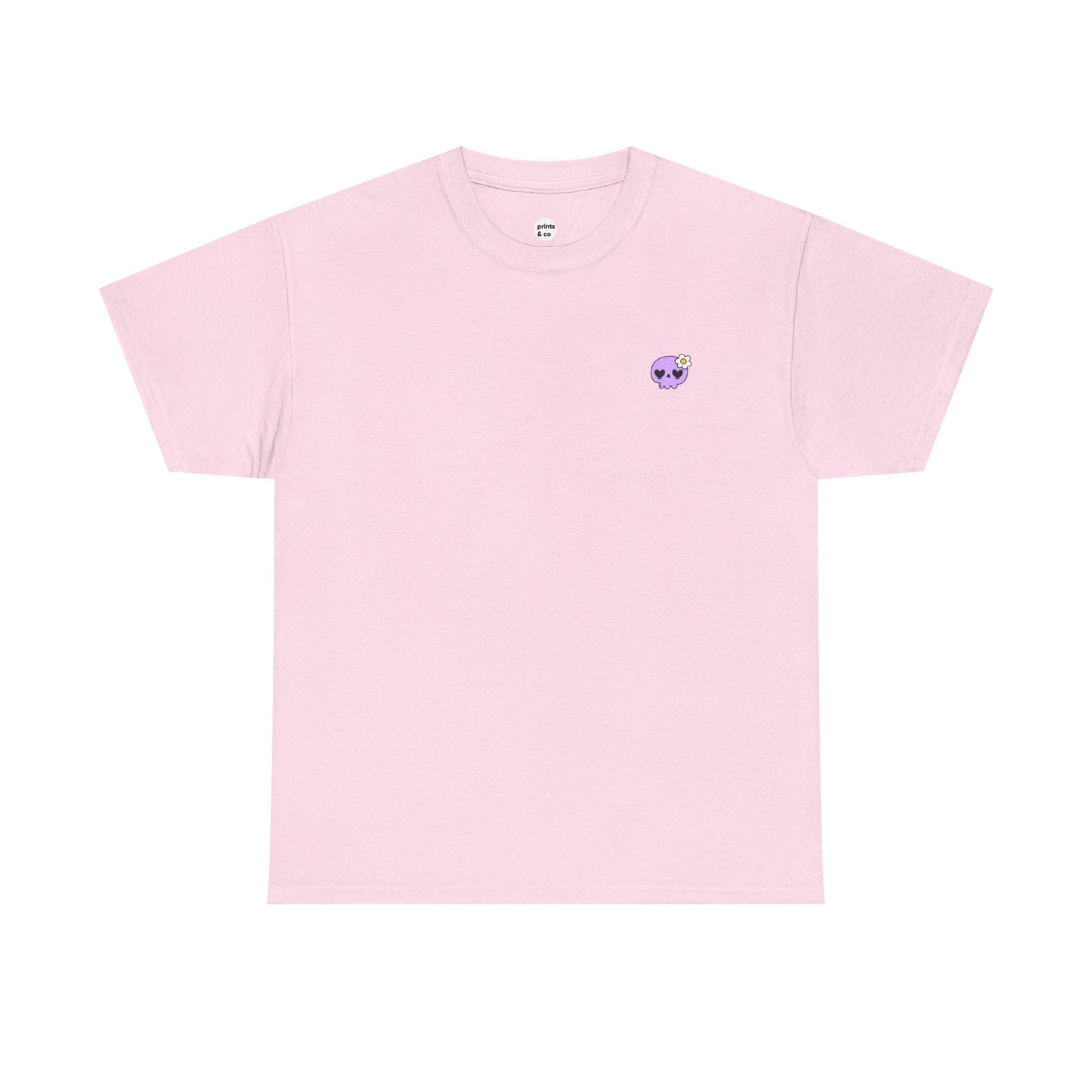 Cute Purple Skull Unisex Cotton Tee