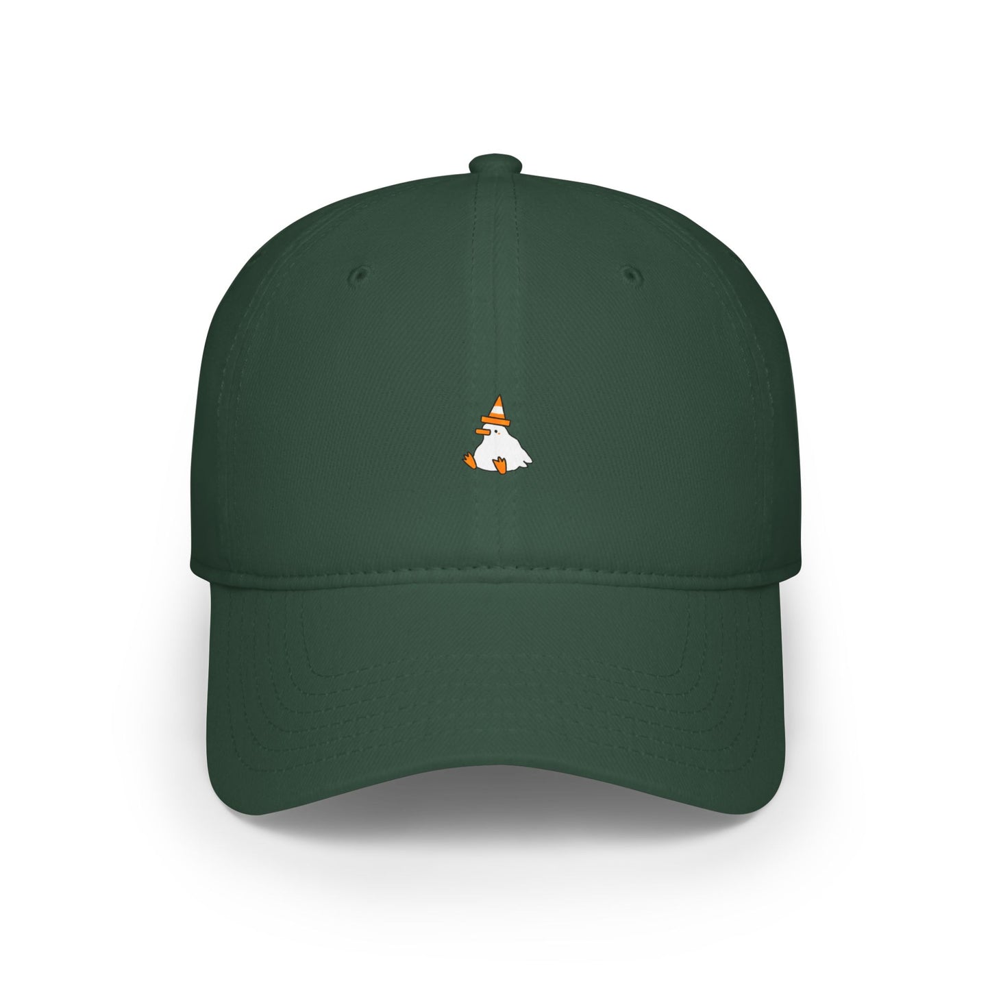 Duck With Orange Traffic Cone Baseball Hat