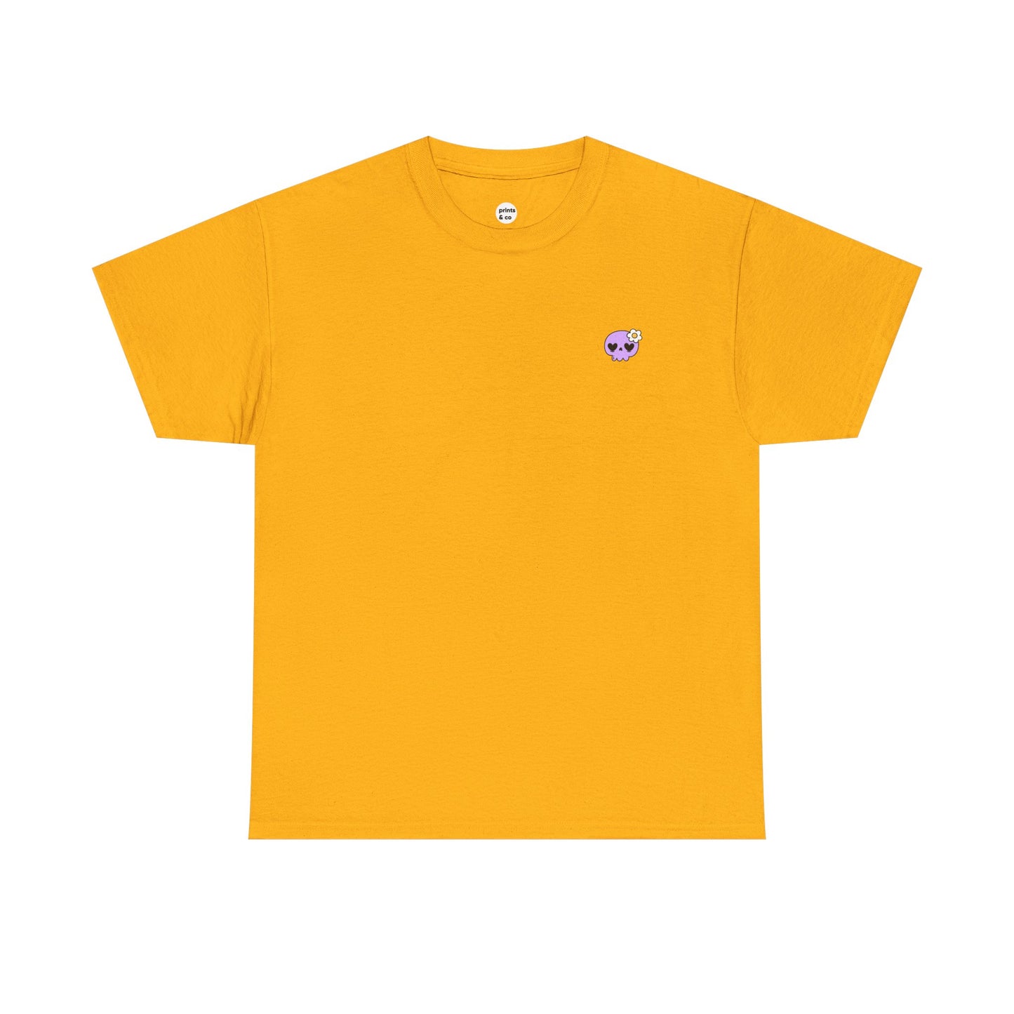 Cute Purple Skull Unisex Cotton Tee