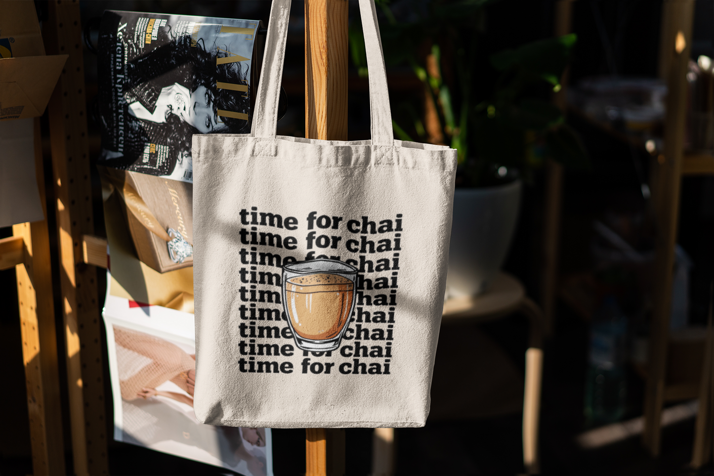 Time for Chai Tote Bag