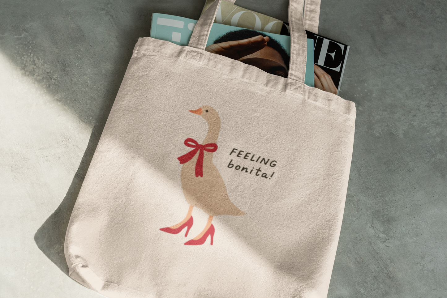 Feeling Bonita Duck Tote Bag