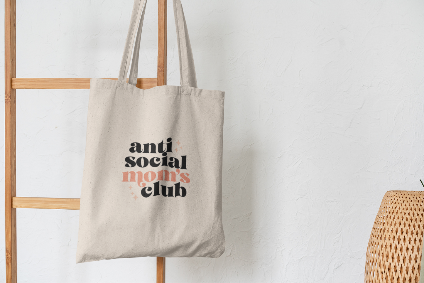 Anti Social Moms Club Tote Bag