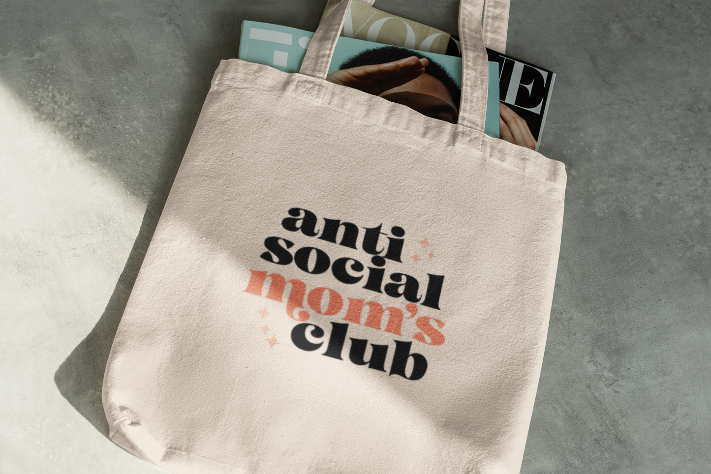 Anti Social Moms Club Tote Bag