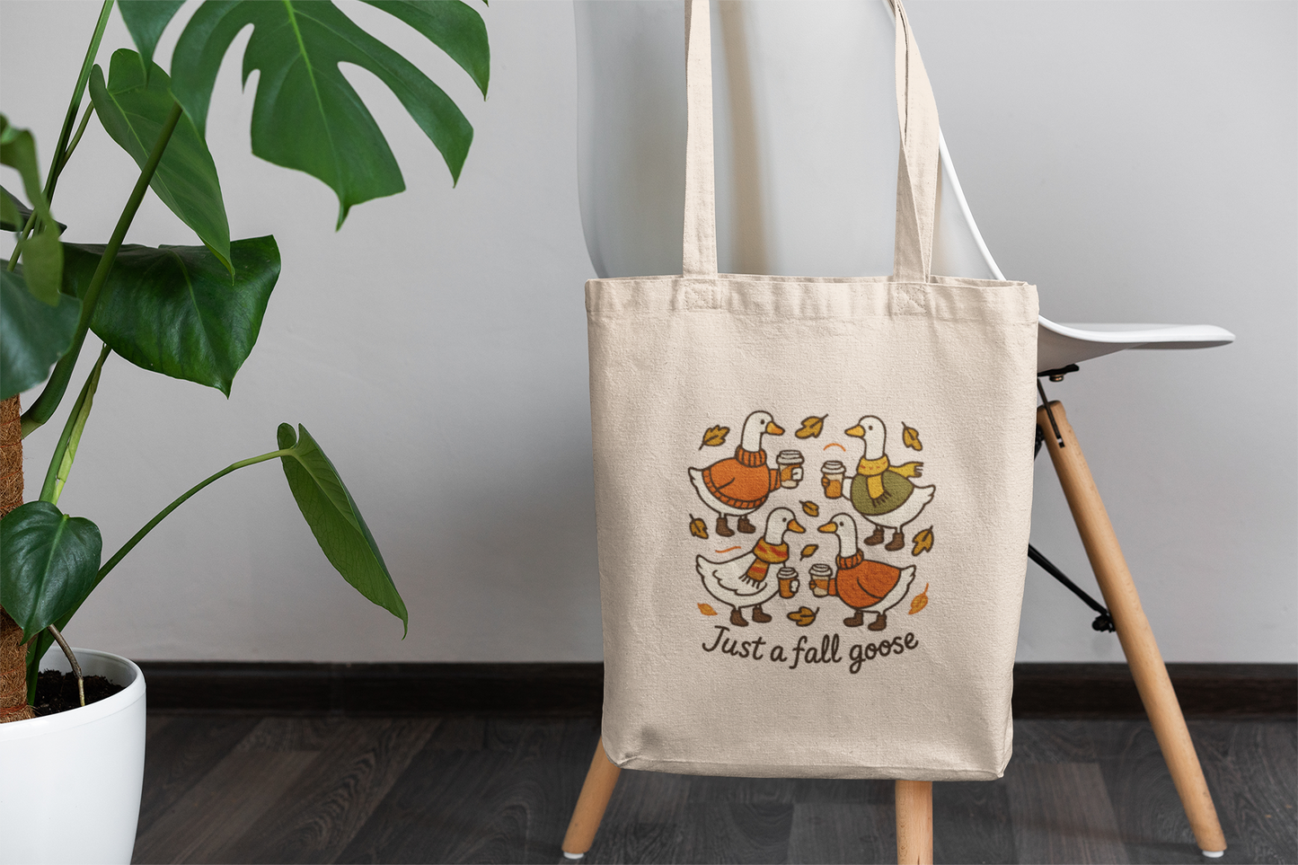 Fall Goose Tote Bag