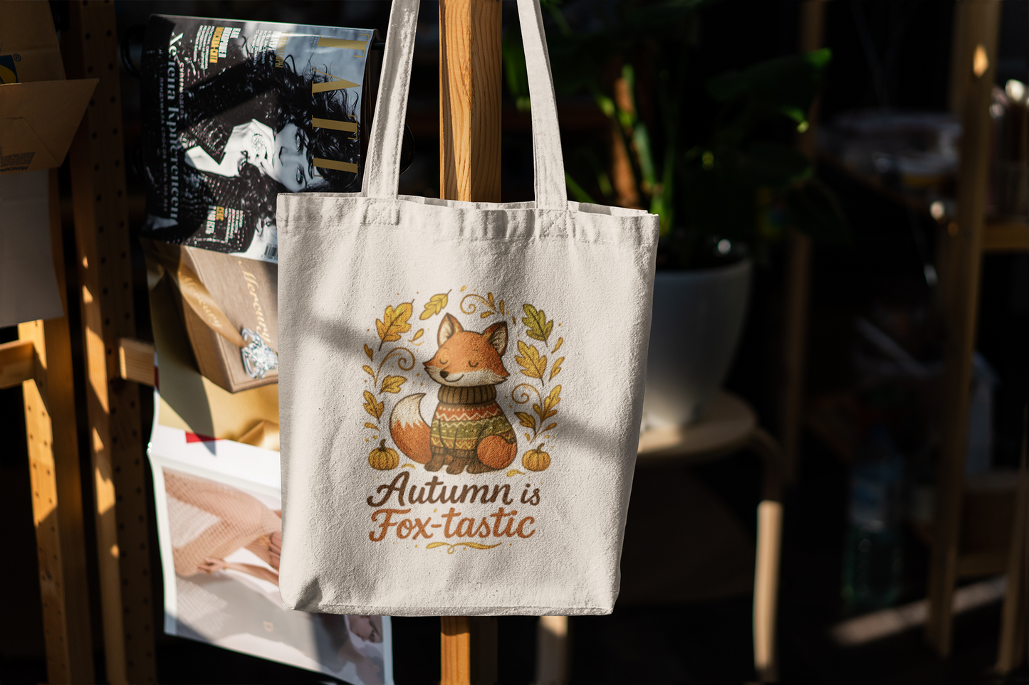 Autumn Fox Tote Bag
