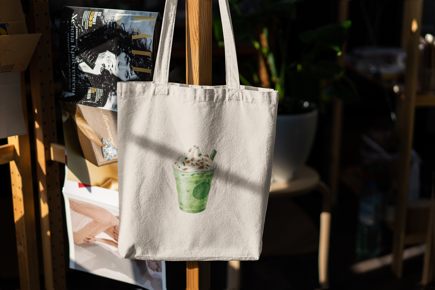 Matcha Green Tea Frappuccino Tote Bag