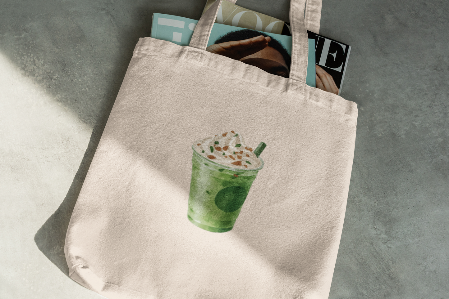 Matcha Green Tea Frappuccino Tote Bag