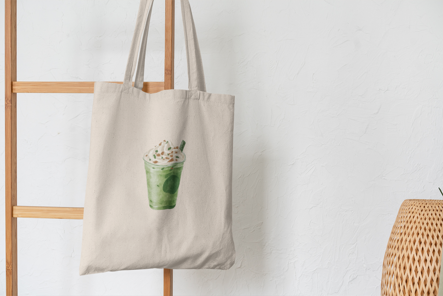 Matcha Green Tea Frappuccino Tote Bag