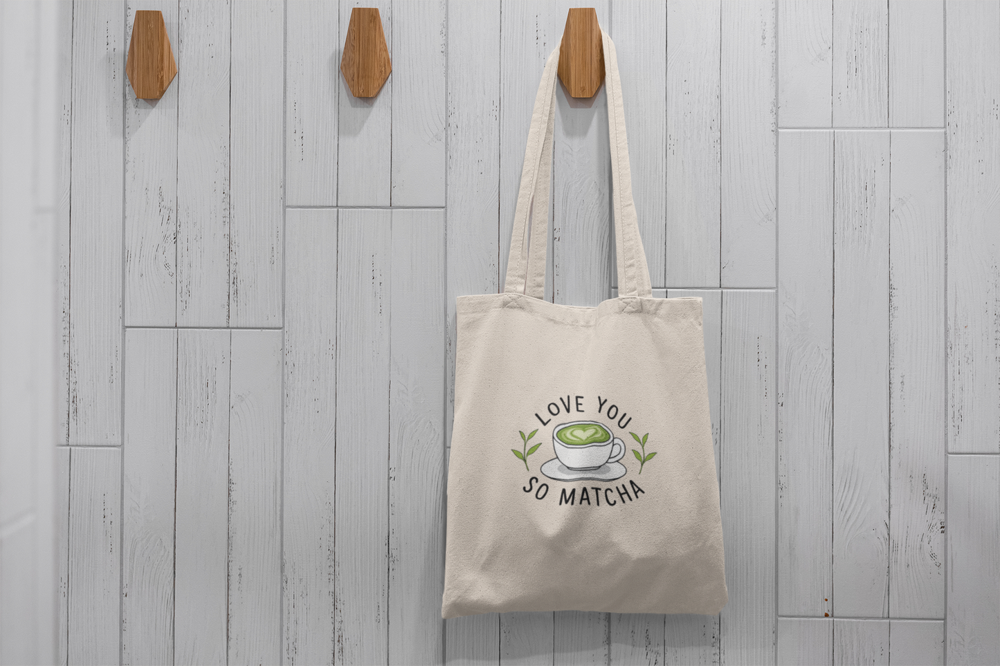 Love You So Matcha Tote Bag