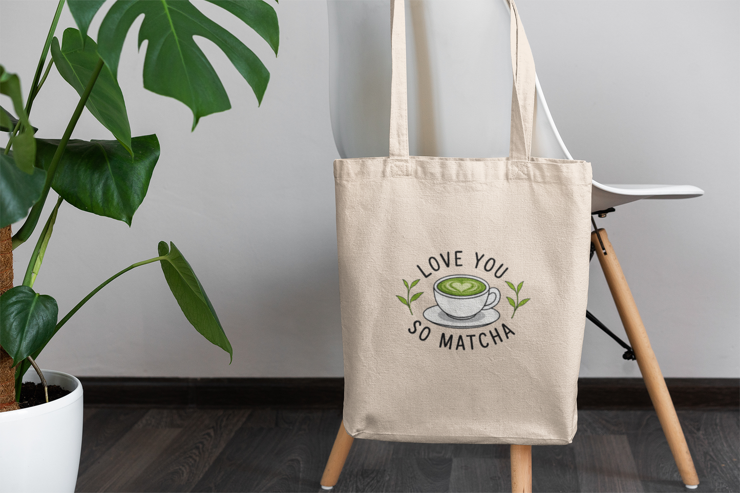 Love You So Matcha Tote Bag