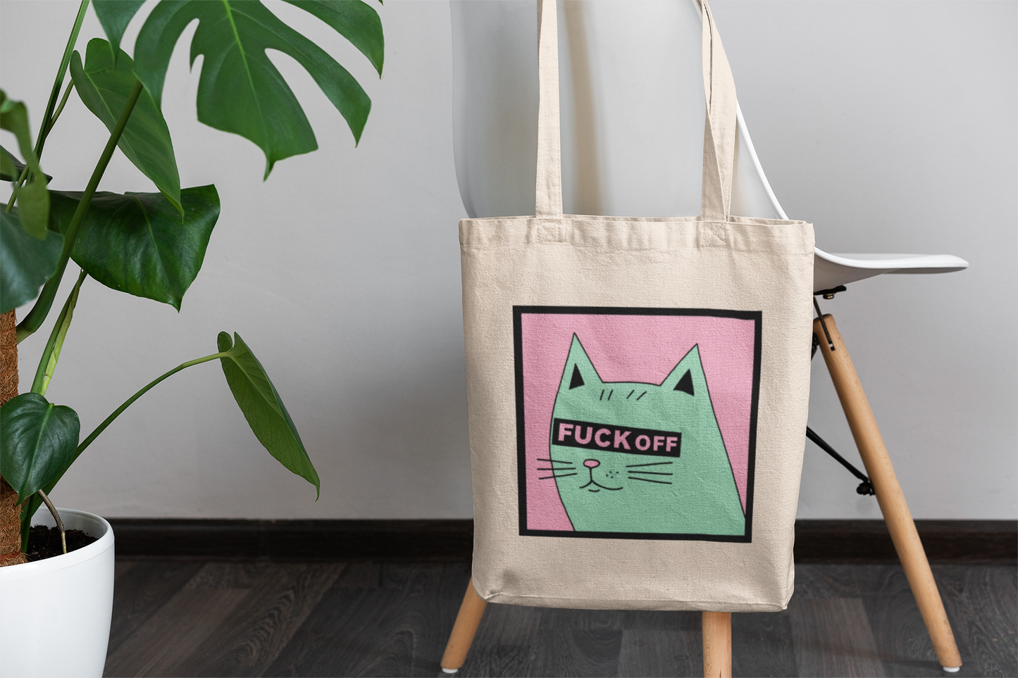 Rude Cat Tote Bag