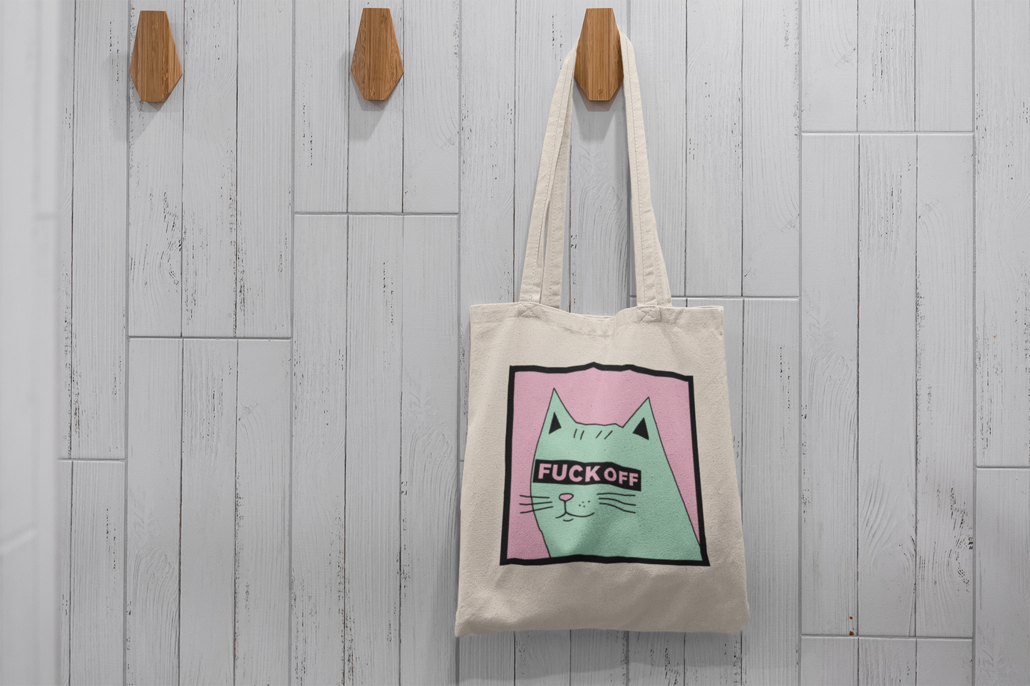 Rude Cat Tote Bag