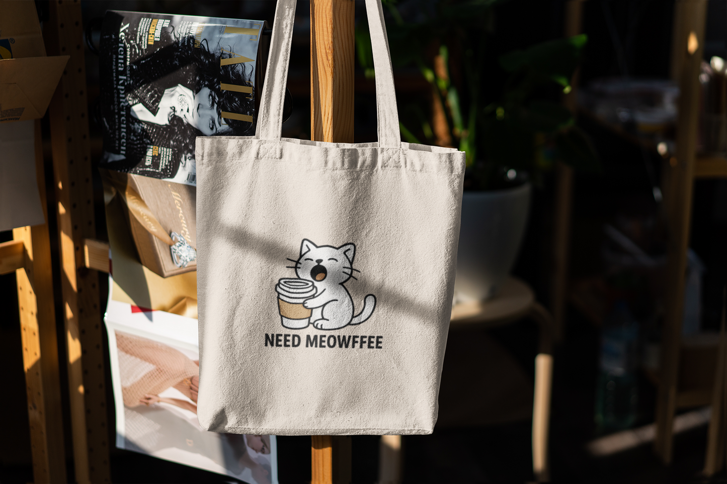 Need Meowffee Tote Bag