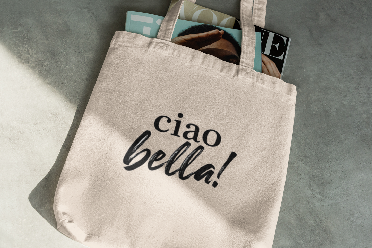Ciao Bella! Tote Bag – Chic Italian Phrase Design
