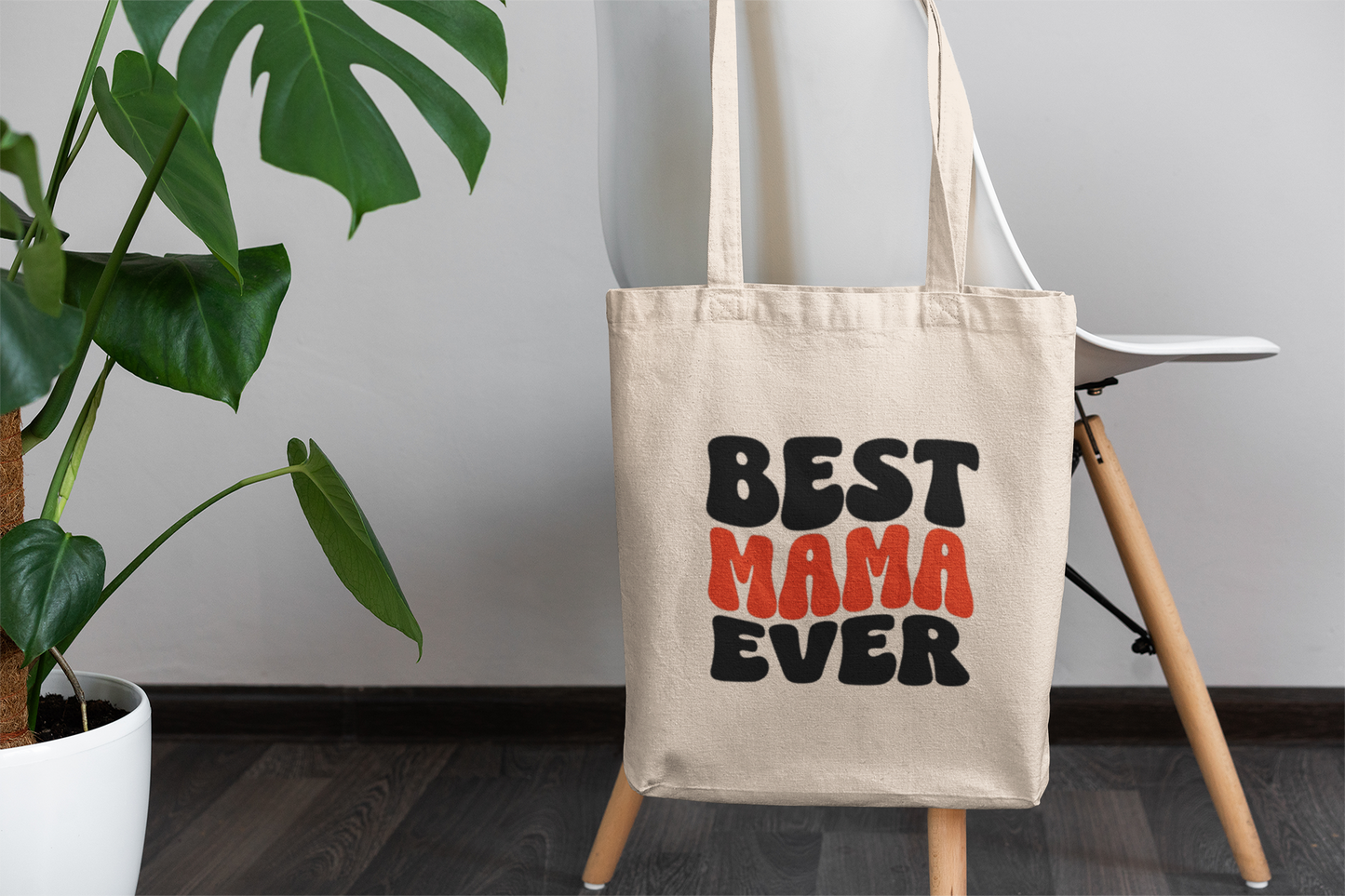 BEST MAMA EVER Tote Bag – Cute Gift for Moms, Mother's Day, or Mom Appreciation
