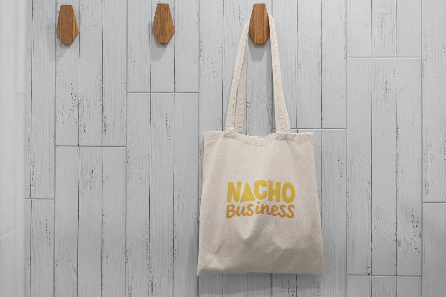 Nacho Business Tote Bag – Funny Pun Canvas Bag, Foodie Gift Idea
