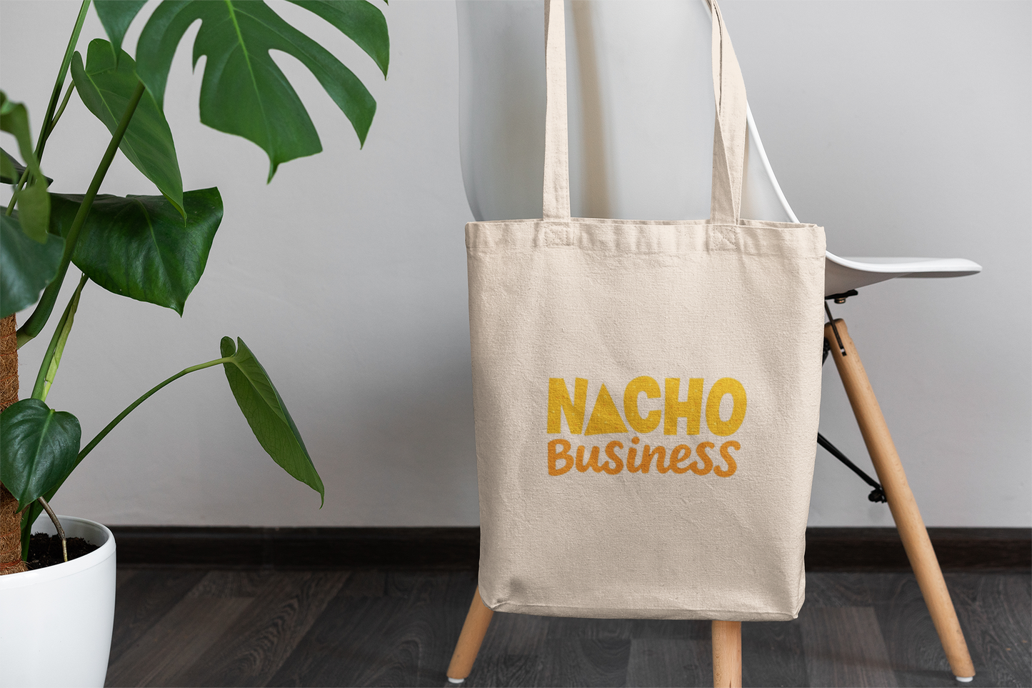 Nacho Business Tote Bag – Funny Pun Canvas Bag, Foodie Gift Idea