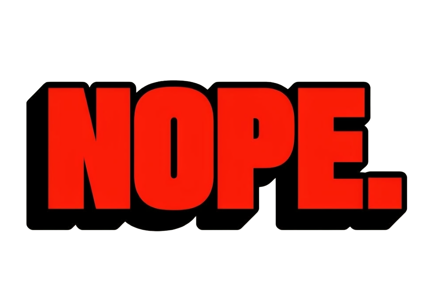 'NOPE.' Unisex Cotton Tee
