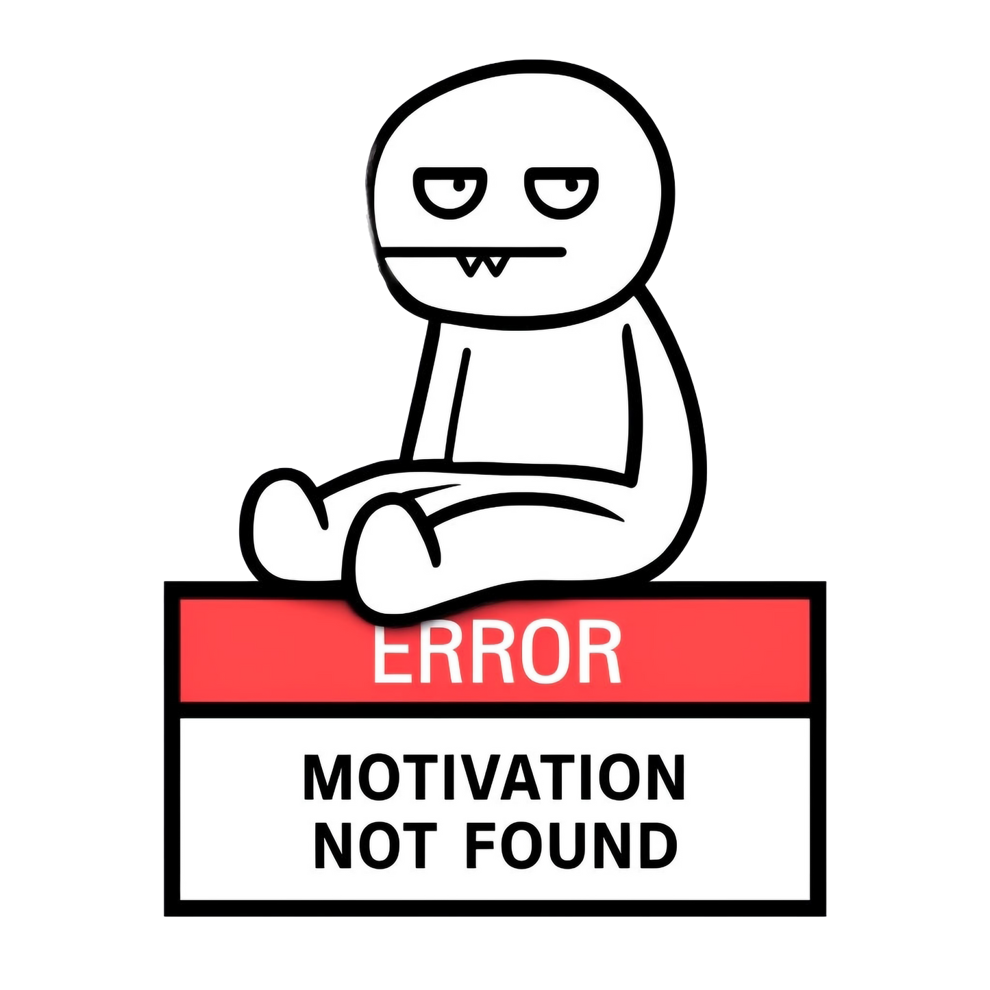 Motivation Not Found Unisex Cotton Tee