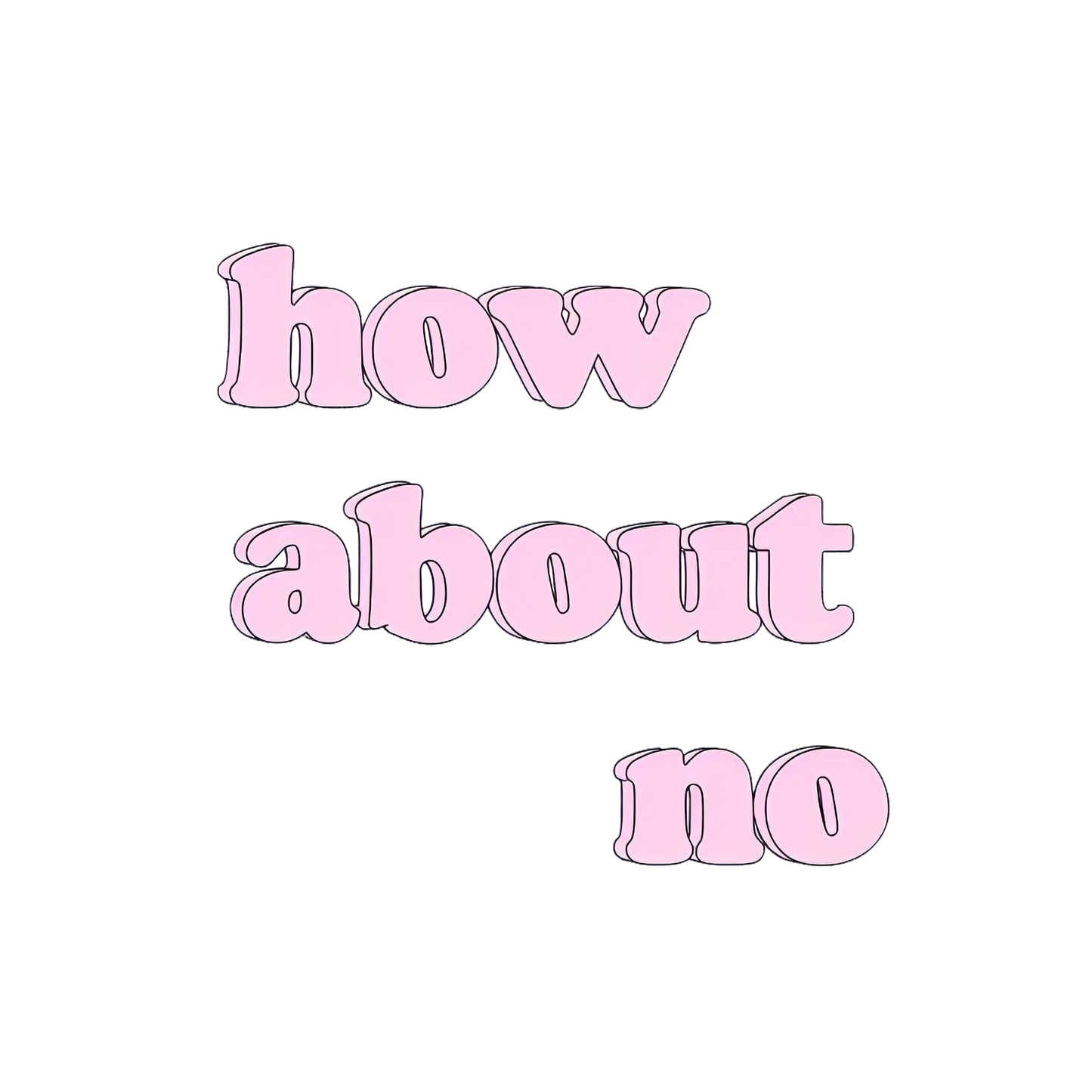 How About No Unisex Cotton Tee