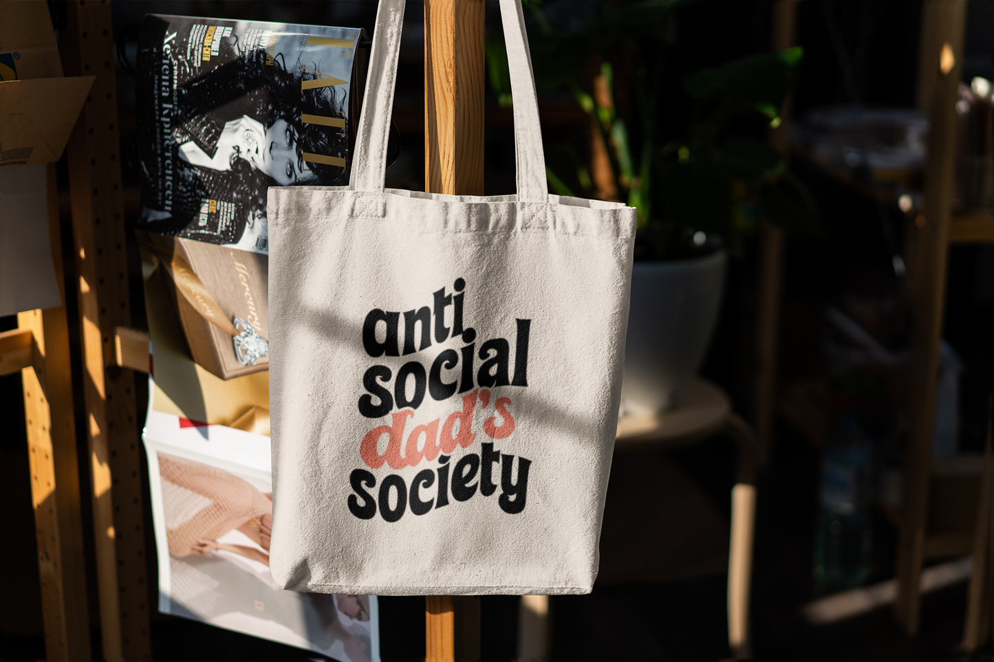 Anti Social Dad's Society Tote Bag