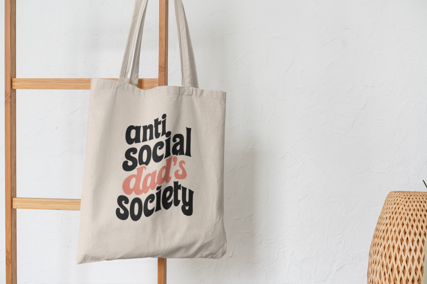 Anti Social Dad's Society Tote Bag