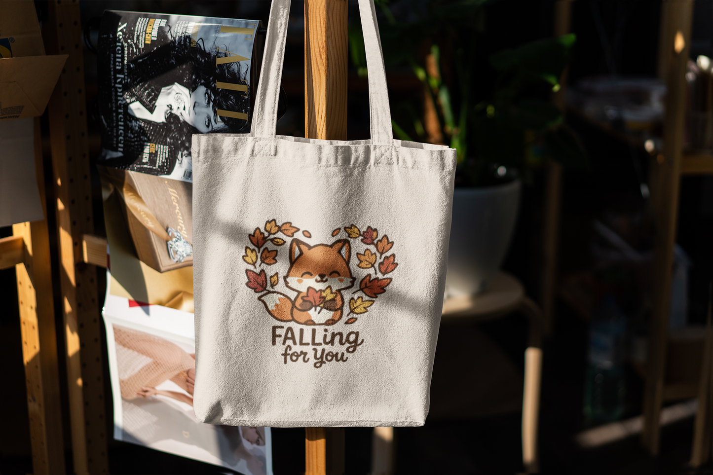 Falling For You Tote Bag