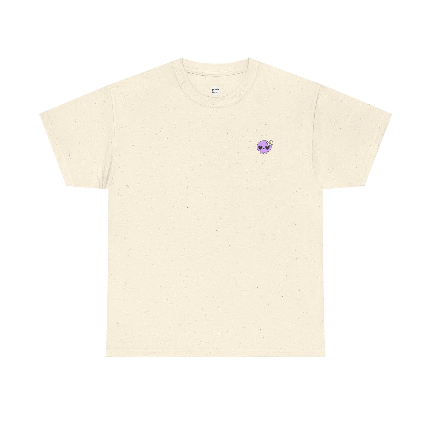 Cute Purple Skull Unisex Cotton Tee