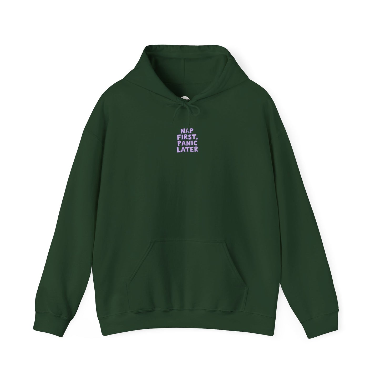 Nap First, Panic Later Unisex Hoodie
