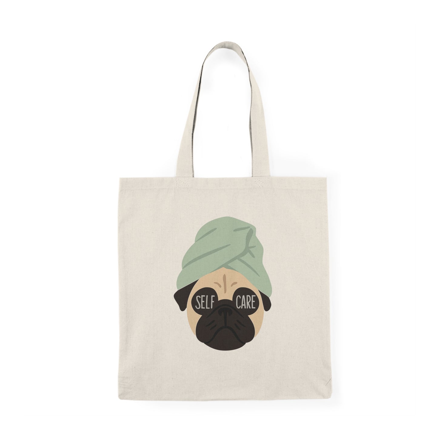Pug Self Care Tote Bag
