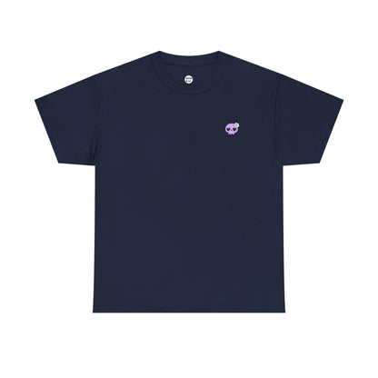 Cute Purple Skull Unisex Cotton Tee