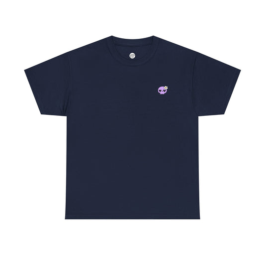 Cute Purple Skull Unisex Cotton Tee