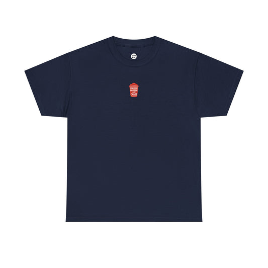 Powered by Caffeine & Chaos' Unisex Cotton Tee