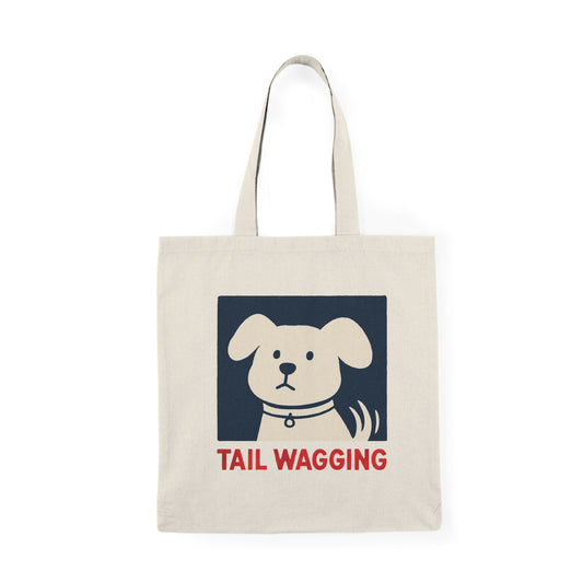 Tail Wagging Dog Tote Bag