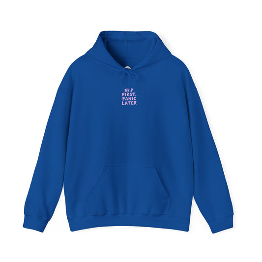 Nap First, Panic Later Unisex Hoodie