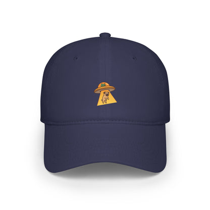 Alien Abducts Pug Baseball Hat