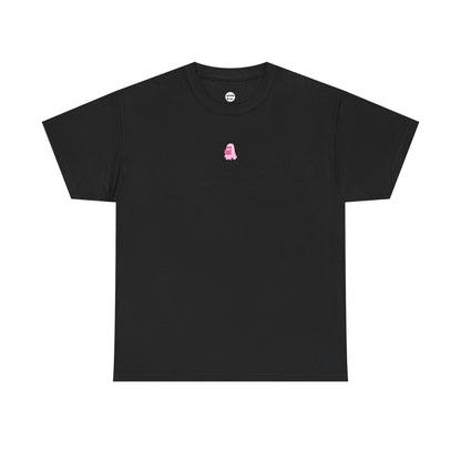 Pink Ghost Reading Unisex Cotton Tee