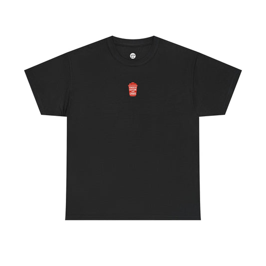 Powered by Caffeine & Chaos' Unisex Cotton Tee