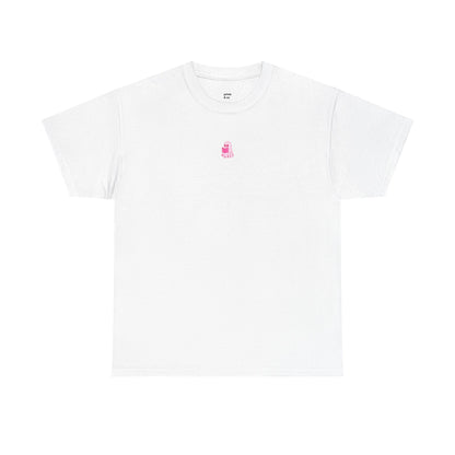Pink Ghost Reading Unisex Cotton Tee