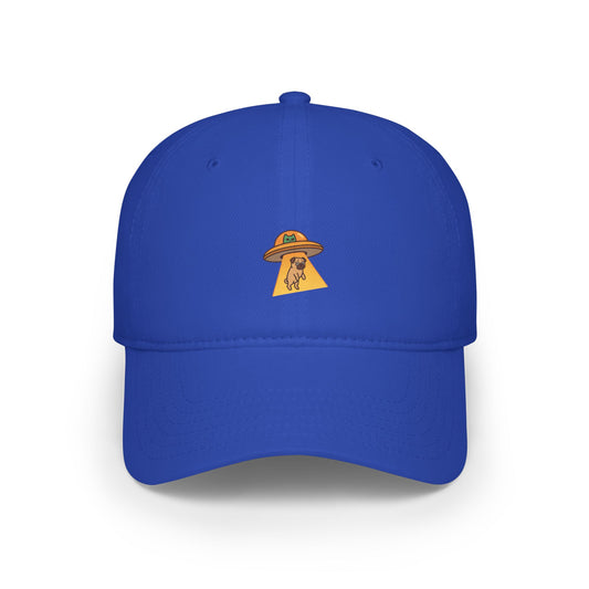 Alien Abducts Pug Baseball Hat