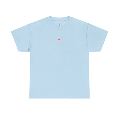 Pink Ghost Reading Unisex Cotton Tee