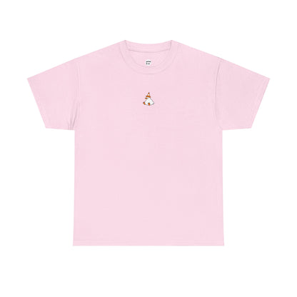 Duck with a Orange Traffic Cone Unisex Cotton Tee