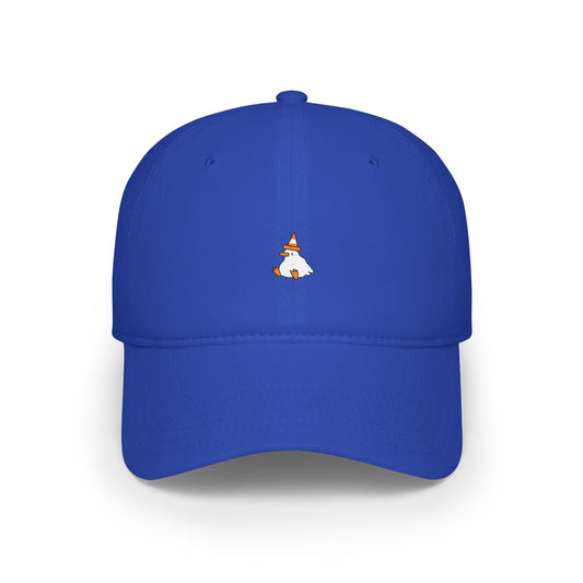 Duck With Orange Traffic Cone Baseball Hat