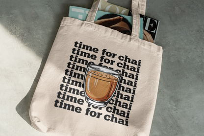 Time for Chai Tote Bag