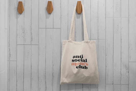 Anti Social Moms Club Tote Bag